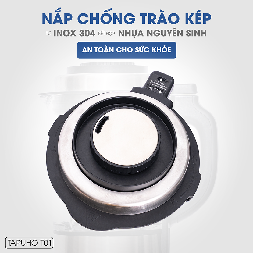 Máy Làm Sữa Hạt Đa Năng TapuhoT01 | Công Suất 2000W | Dung Tích 1.75L | Có Chức Năng Tạm Dừng | Hàng Chính Hãng