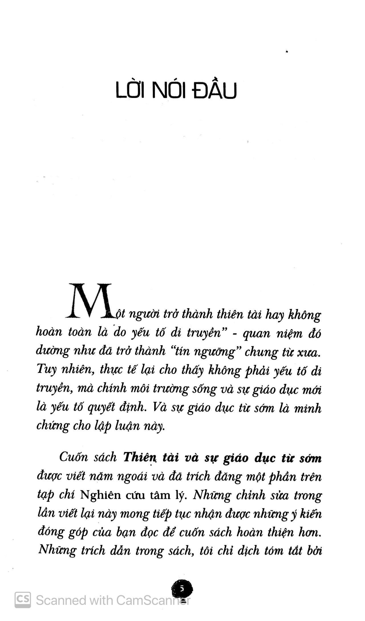Sách Thiên Tài & Sự Giáo Dục Từ Sớm (Tái Bản 2019)