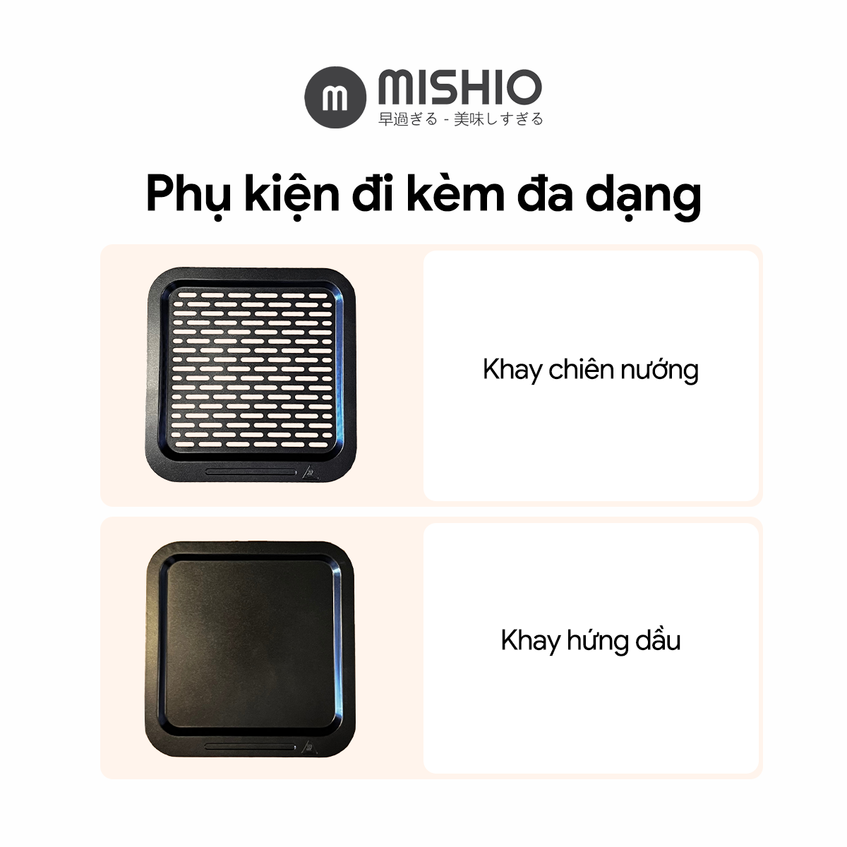 Nồi Chiên Không Dầu Khổng Lồ 12 Lít Mishio MK393 1700W - Hàng chính hãng