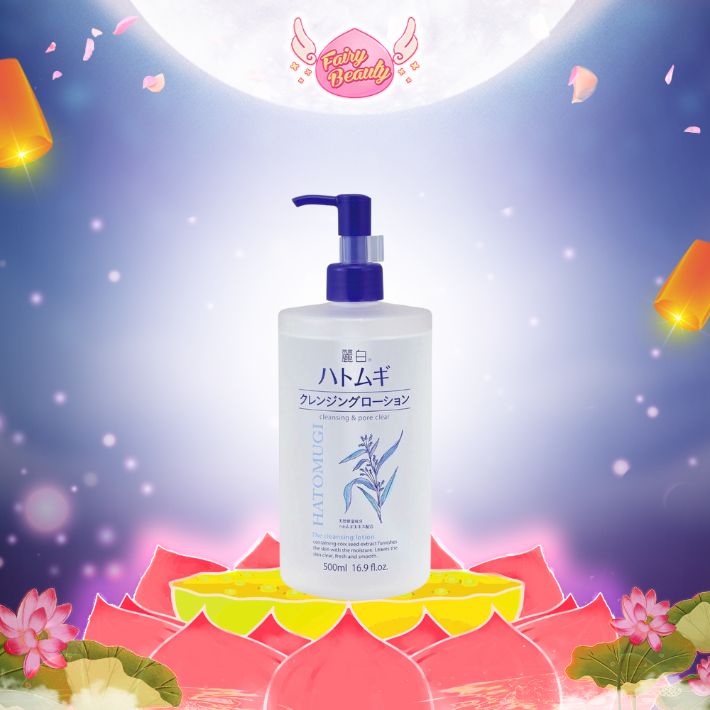 [REIHAKU HATOMUGI] Nước Tẩy Trang Làm Sạch Sâu Và Cấp Ẩm Cho Da Cleansing Lotion (500ml)