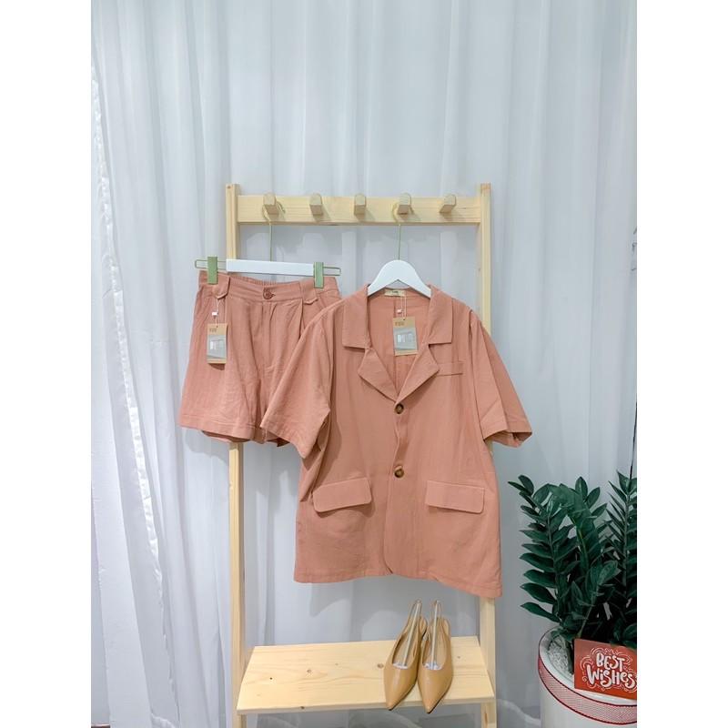 Set blazer 2 màu pastel siêu đẹp