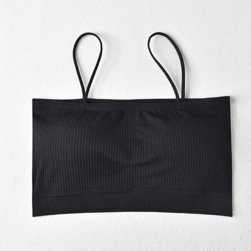 Áo bra nữ cotton tăm HANA quây ngang 2 dây 809 siêu đẹp nữ tính