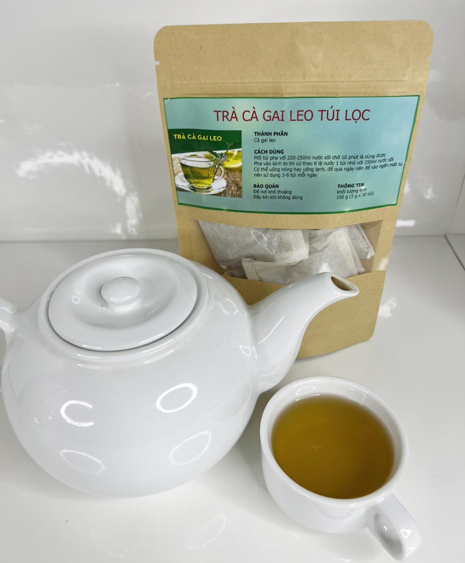 Trà cà gai leo túi lọc ( Mỗi hộp gồm 30 gói 5g) - Giúp thanh nhiệt mát gan, cải thiện các vấn đề cho gan