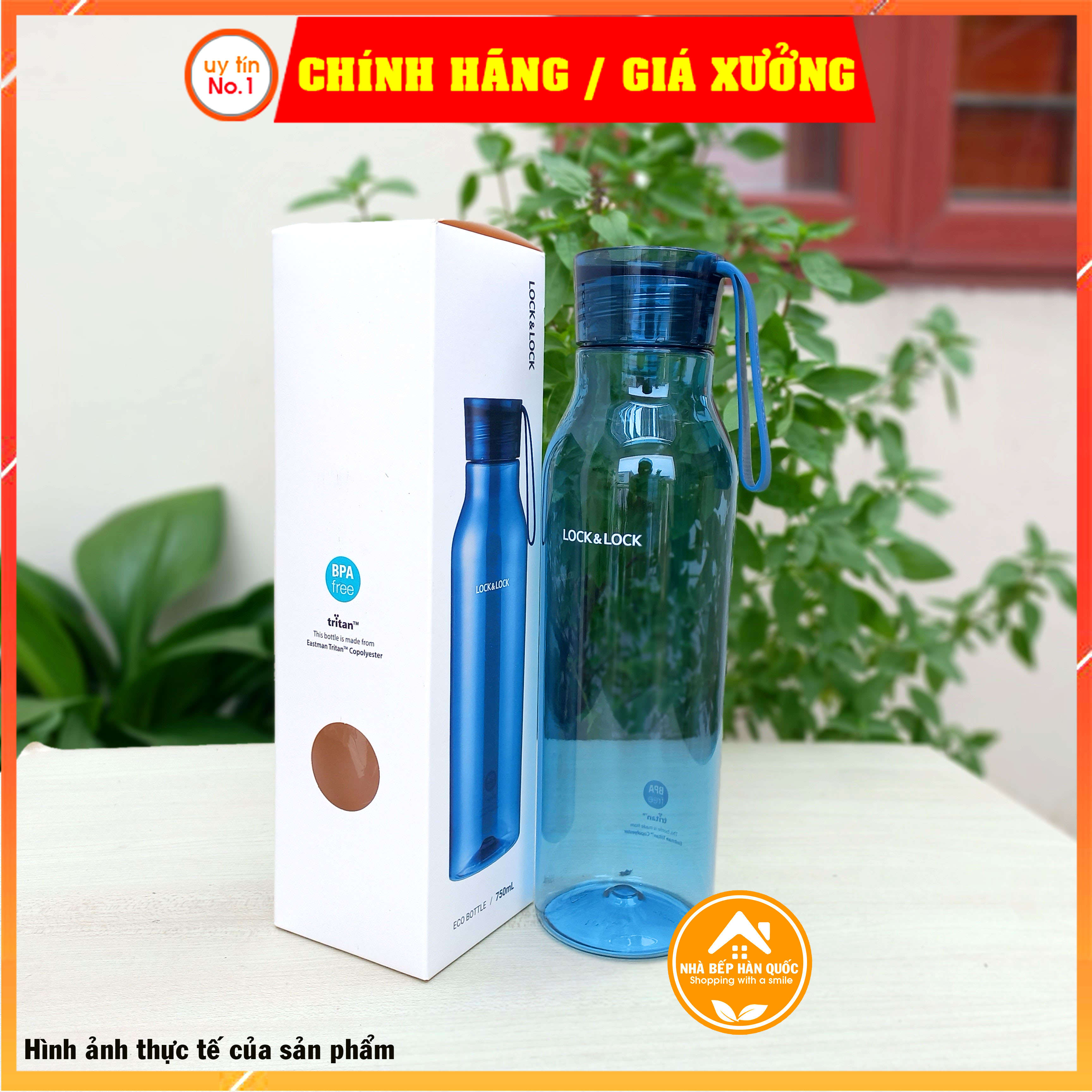 Bình nước Lock&amp;Lock Eco Bottle ABF664 750ml nhựa Tritan