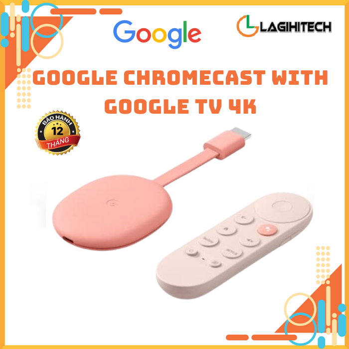 Bộ điều khiển thông minh Google Chromecast with Google TV - Hàng Nhập Khẩu