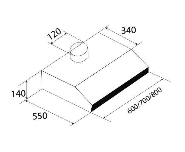 Máy Hút Mùi Cổ Điển KAFF KF-638I / KF-738I - Hàng Chính Hãng