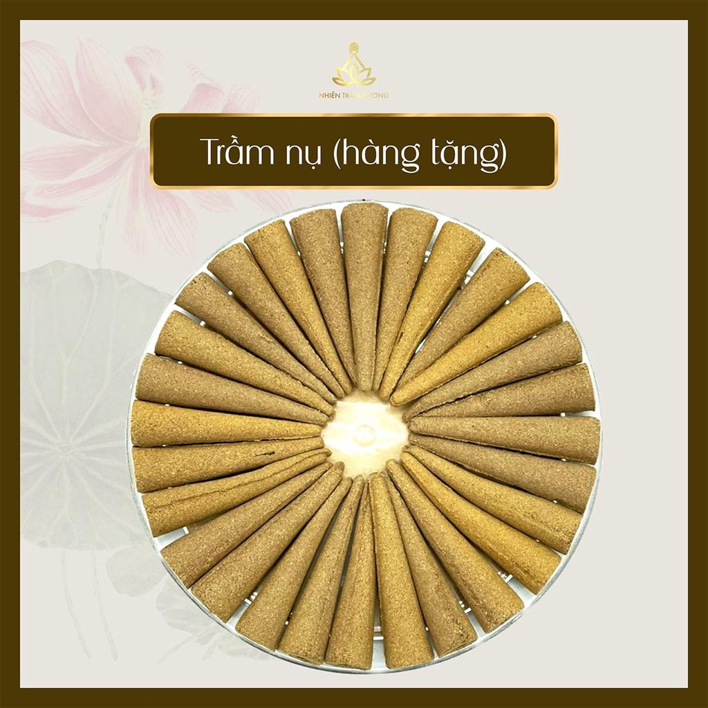 Vòng đeo tay trầm hương 108 hạt tốc vườn 6 li, 7 li, 8 li - Tặng 10 Nụ trầm xông nhà - Nhiên Trầm Hương