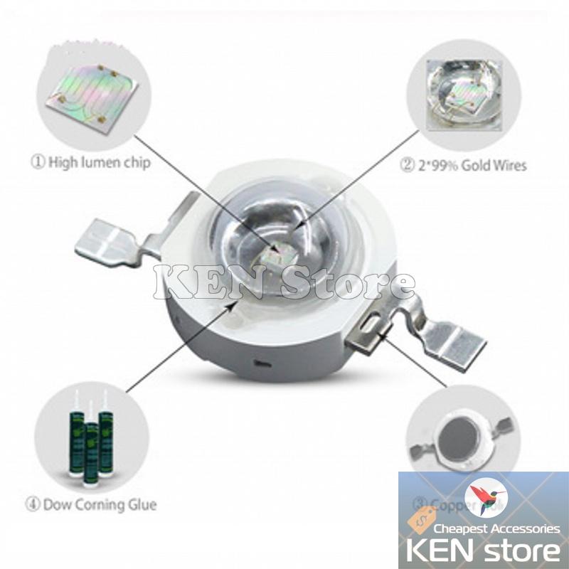 Bộ 5 Bóng led Luxeon 1W Epistar (full công suất)