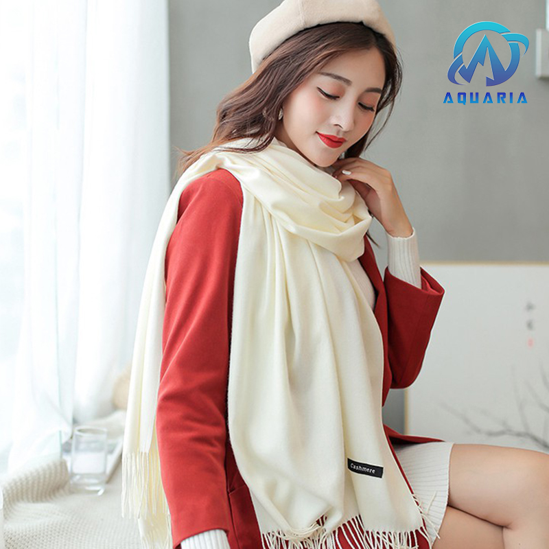 Khăn Choàng Cổ Nam Nữ Unisex Chất Len Cashmere Cao Cấp Mềm Mịn, Khăn Len Quàng Cổ 70x200cm