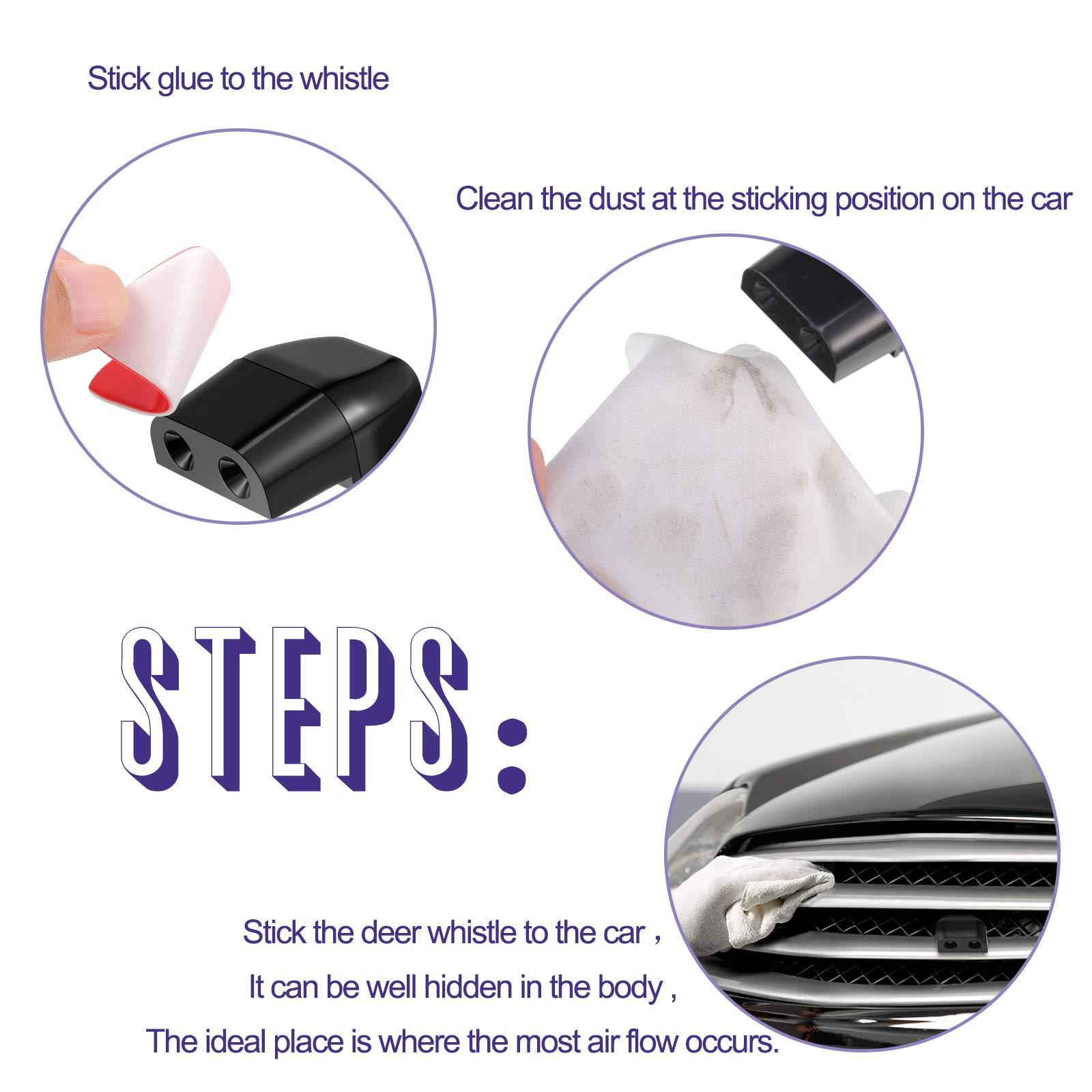 8 miếng ống cảnh báo hươu tự động đường ống cảnh báo hươu kép