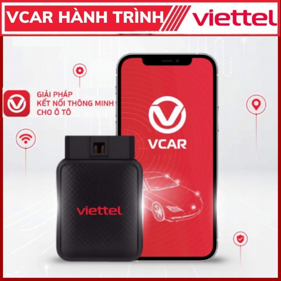 [CHÍNH HÃNG] Định Vị Hành Trinh Trình ô tô Vcar Viettel là Thiết Bị Giám Sát Sức Khoẻ Xe, phát WiFi Mới nhất 2022