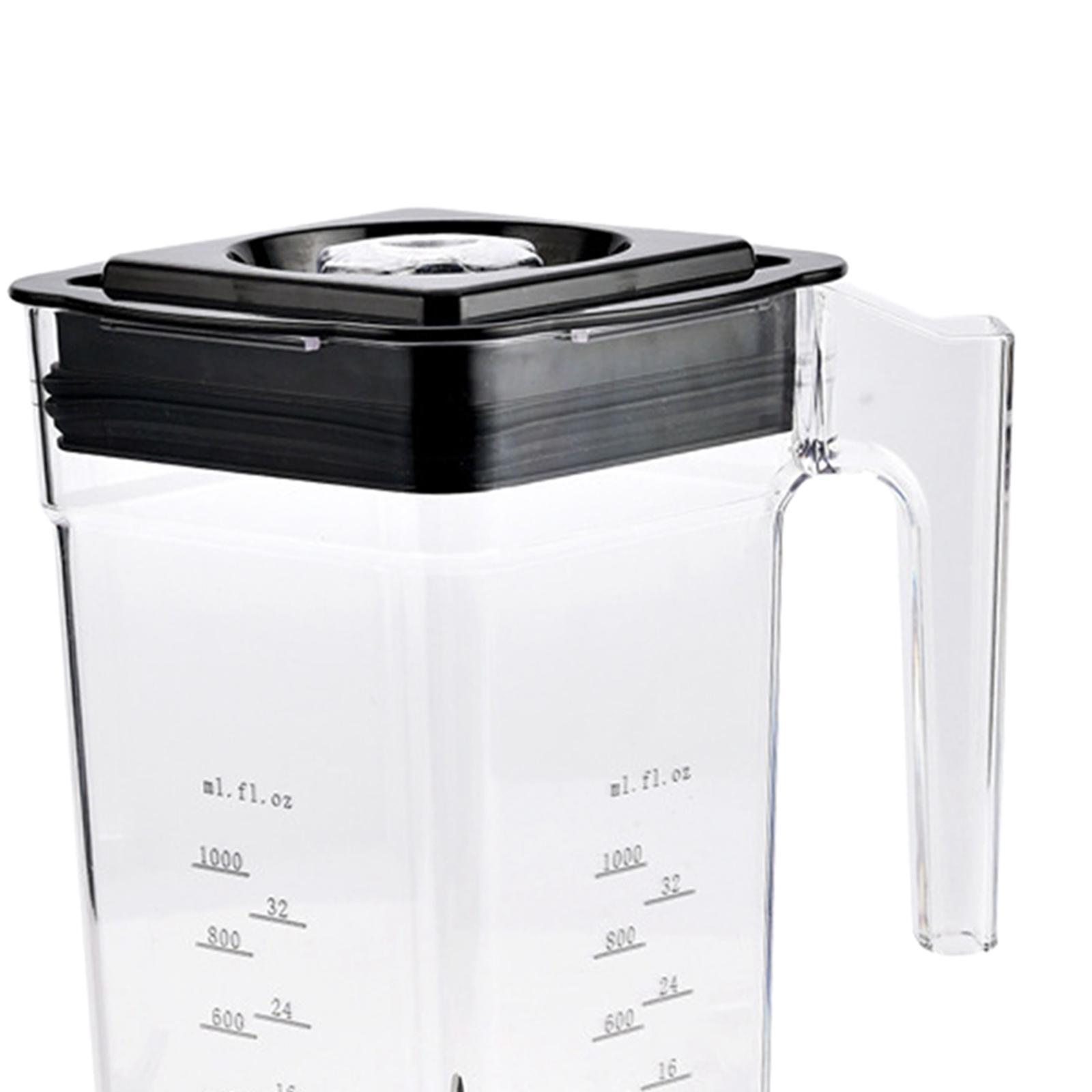 Blender Jar Blender Replacement Parts Clear Markings Easy to Clean with Lid Smoothie Machine Accessories Blender Replacement Jug for Soup