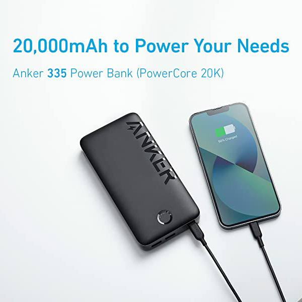 Pin Sạc Dự Phòng Anker 335 Powercore 20000mAh A1288 - Hàng Chính Hãng
