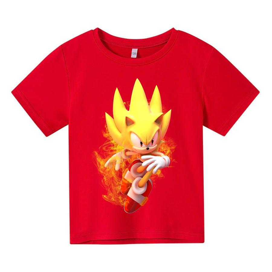 Áo thun trẻ em SoNic Vàng Có size người lớn, King Cotton