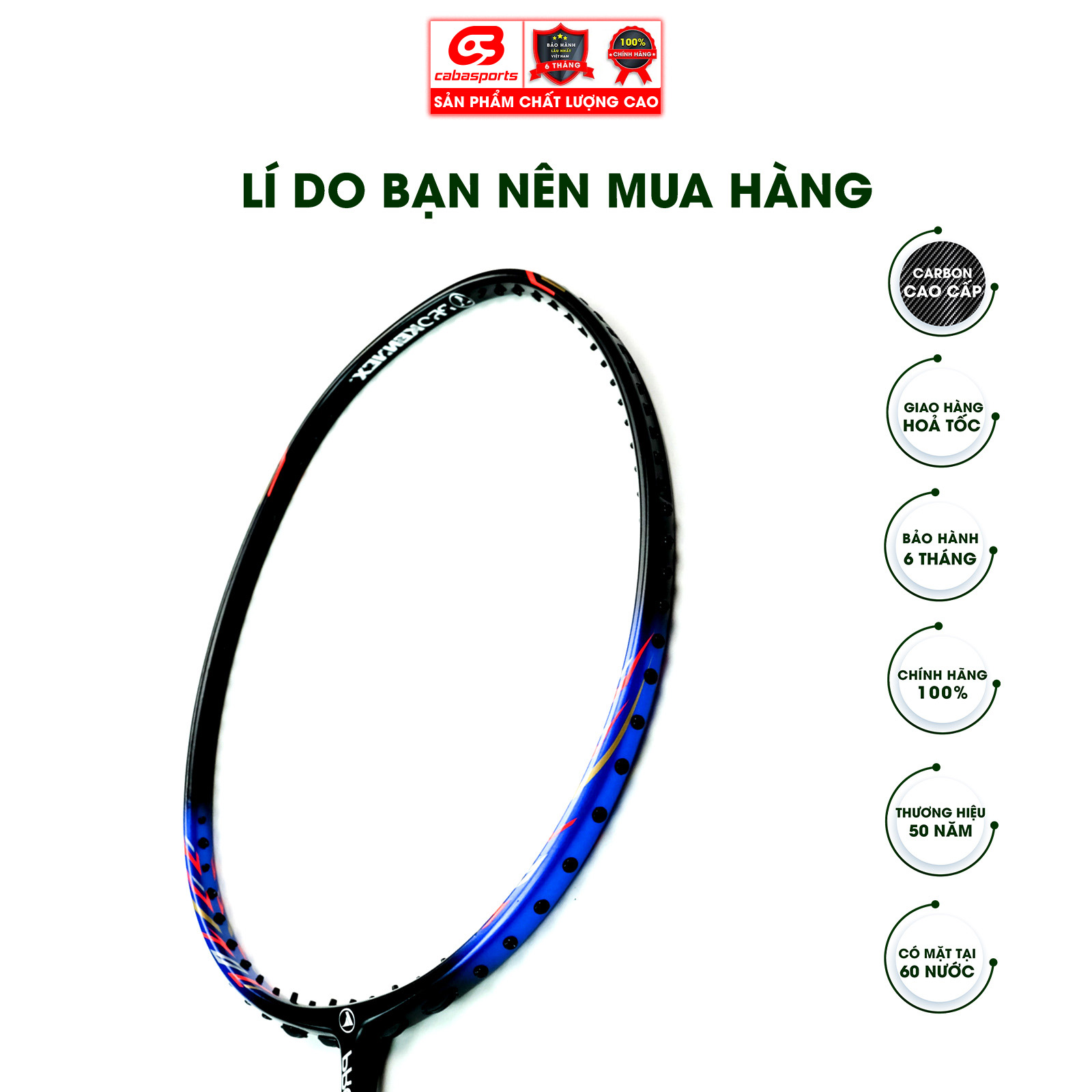 Vợt cầu lông giá rẻ thể thao chính hãng chuyên công Prokennex POWER PRO 705 - Căng 10.5 Kg Xanh Đen (1 cây)