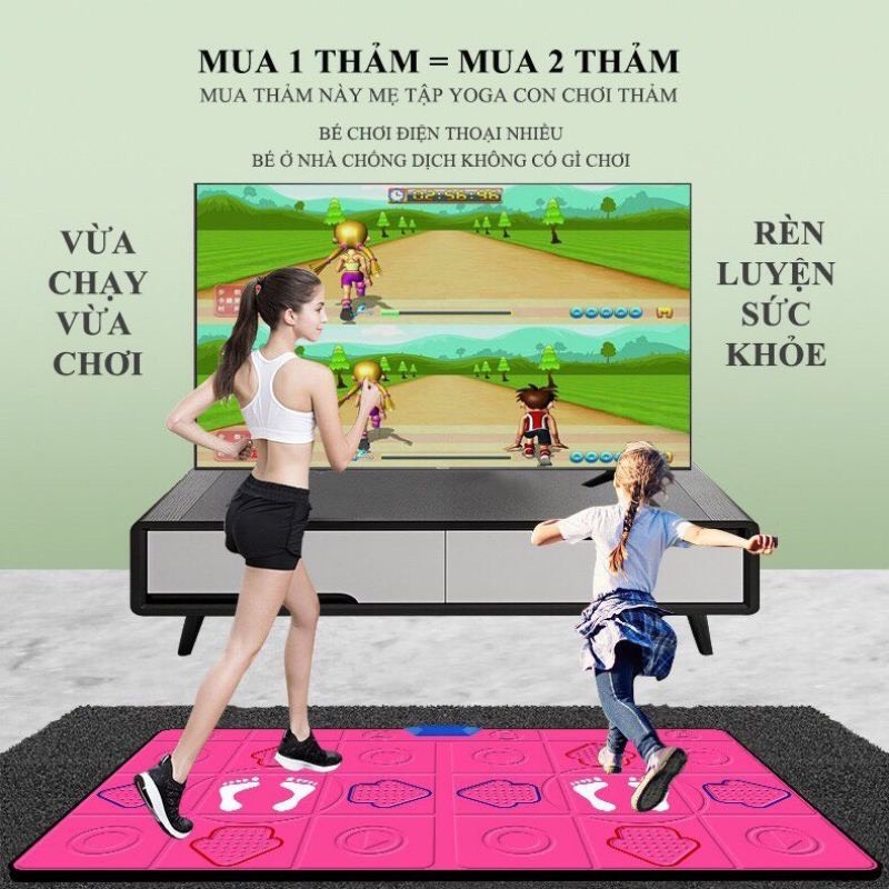 Thảm nhảy Audition kết nối TV cổng AV, Tay cầm không dây, Tập thể dục, Yoga chơi game Tại nhà