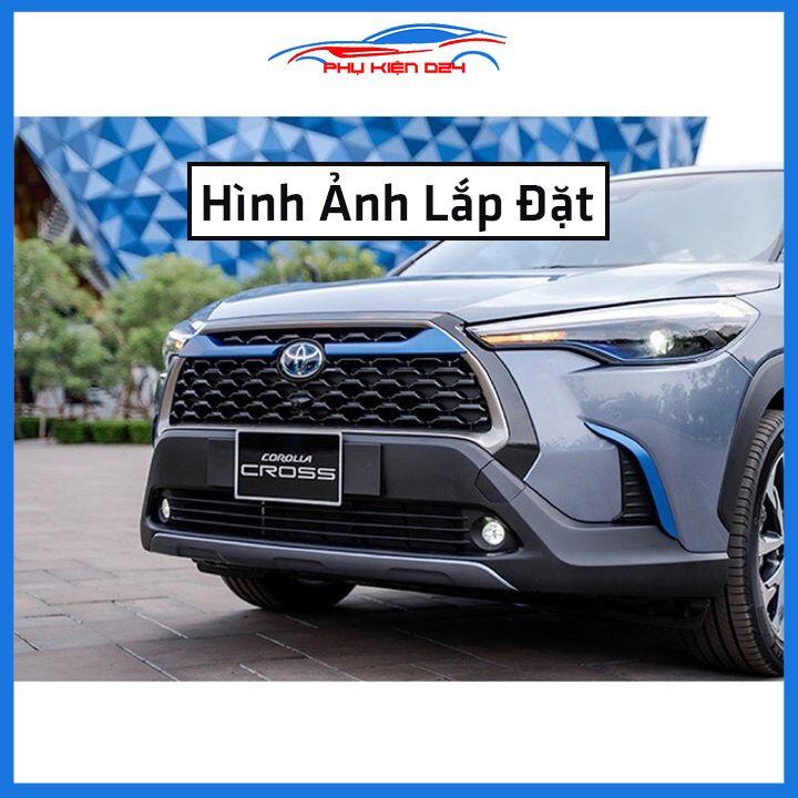 Ốp trang trí mặt ca lăng, calang cho Cross 2020-2021-2022 màu xanh ốp phía trên trang trí làm đẹp xe