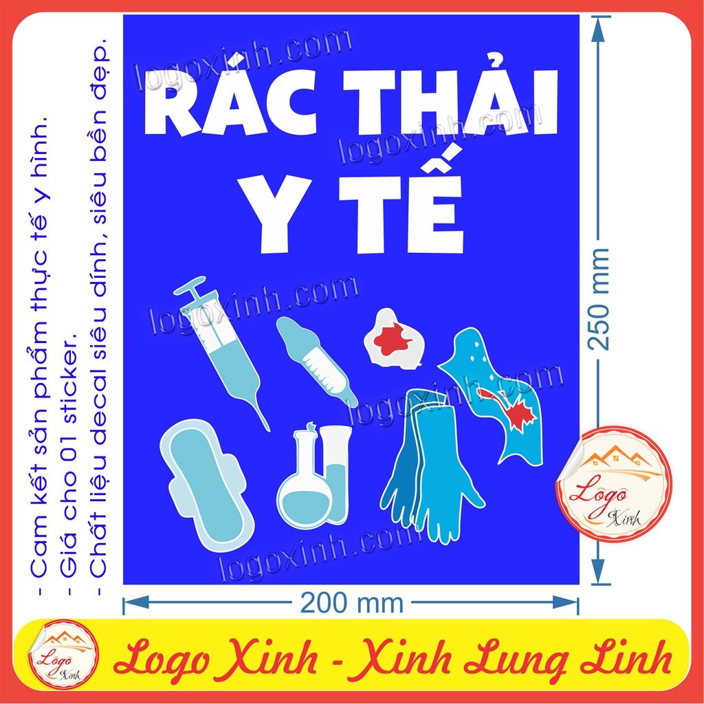 LOGO TEM STICKER BẢNG PHÂN LOẠI CHẤT THẢI, PHÂN LOẠI RÁC THẢI ĐỂ BẢO VỆ MÔI TRƯỜNG, TÁI CHẾ RÁC
