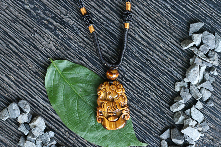 Mặt Dây Chuyền 12 Con Giáp Đá Mắt Hổ Ngọc Quý Gemstones
