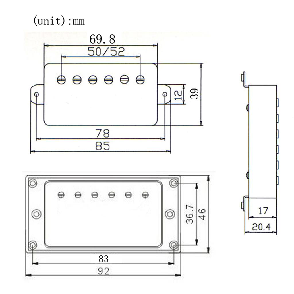 Sunnimix 2 Cái Humbucker Cổ & Cầu Bán Tải Cho LP Epi Đàn Guitar Điện