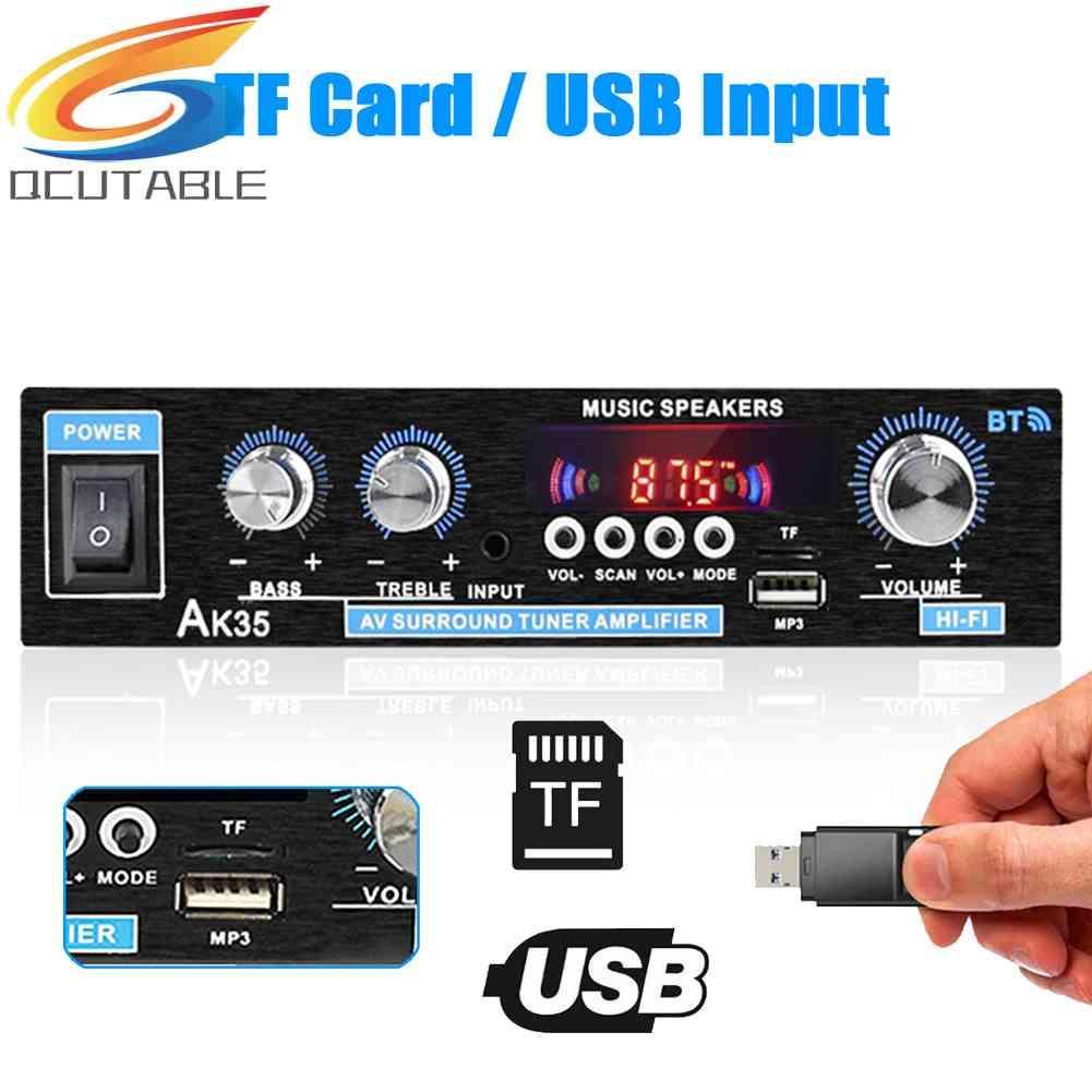 Bộ Khuếch Đại Âm Thanh Bluetooth AK35 HiFi Có Cổng USB TF RCA