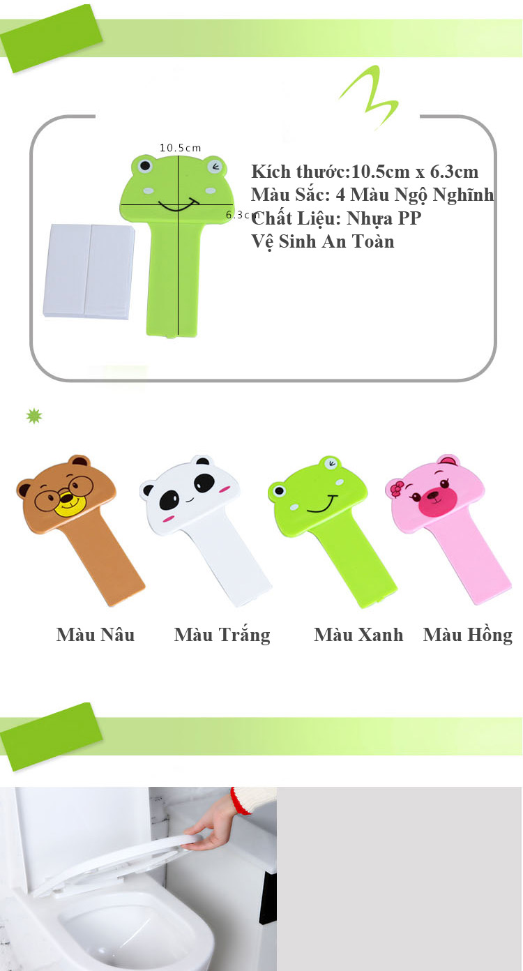 Que Kẹp Nắp Vệ Sinh Combo 4 Cái