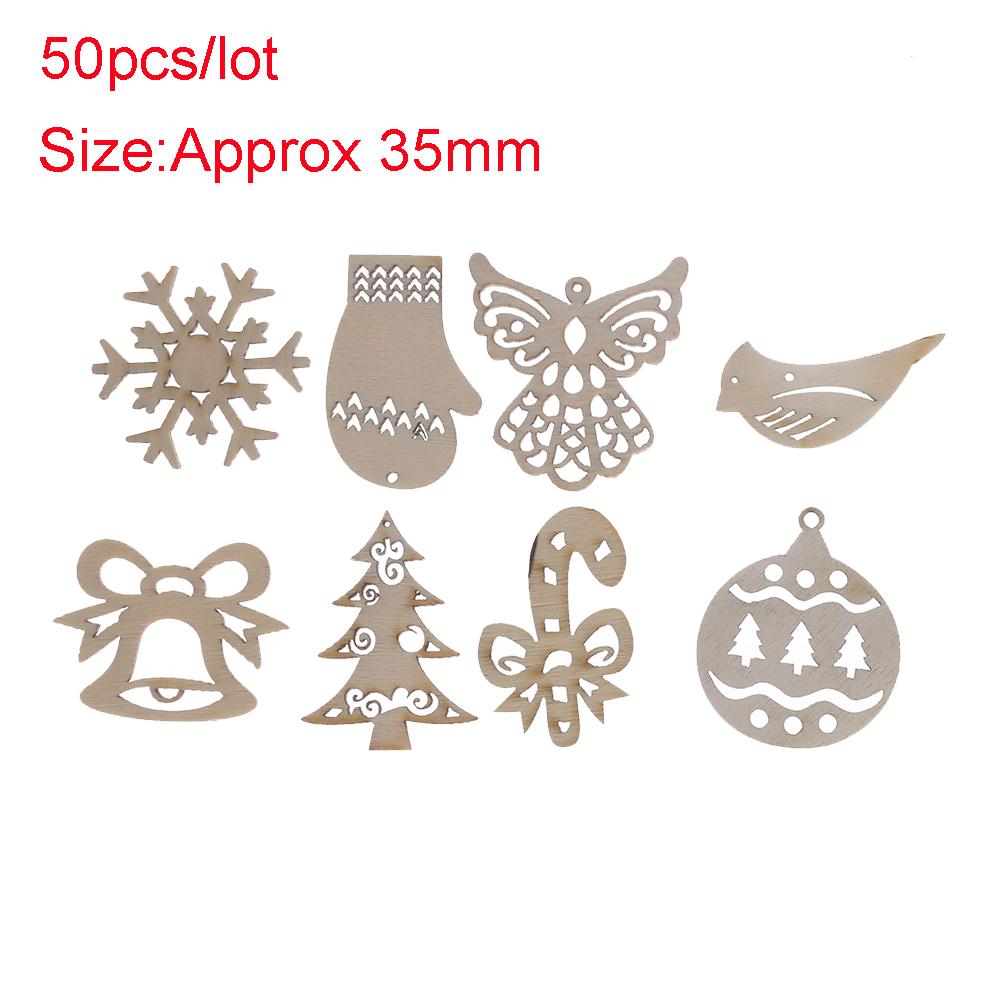 Set 50 Phụ Kiện Gỗ Trang Trí Sổ Lưu Niệm