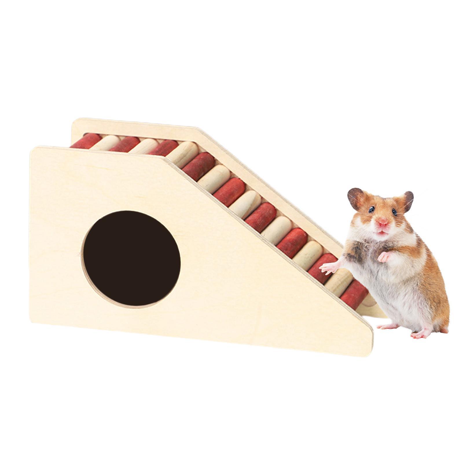 Wooden Bridge Ladder, Hamster Rat Rodents Toy, Small Animal Chew Toy