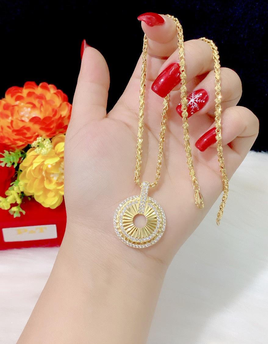 Dây chuyền nữ mạ 18k cao cấp E942
