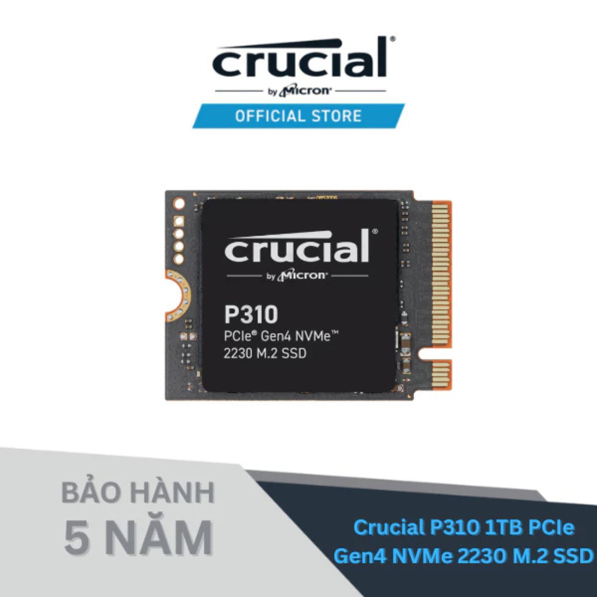 Crucial P310 1TB PCIe Gen4 NVMe 2230 M.2 SSD-CT1000P310SSD2 - Hàng chính hãng