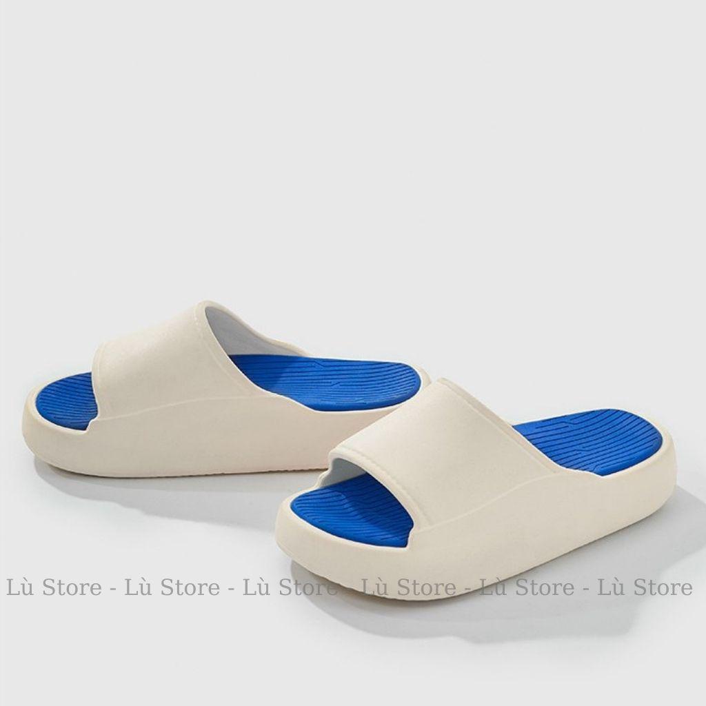 Dép nữ, nam đế cao 5cm, dép quai ngang chất liệu Eva cao cấp không thấm nước, size từ 36-44, hottrend 2021, Lù Store