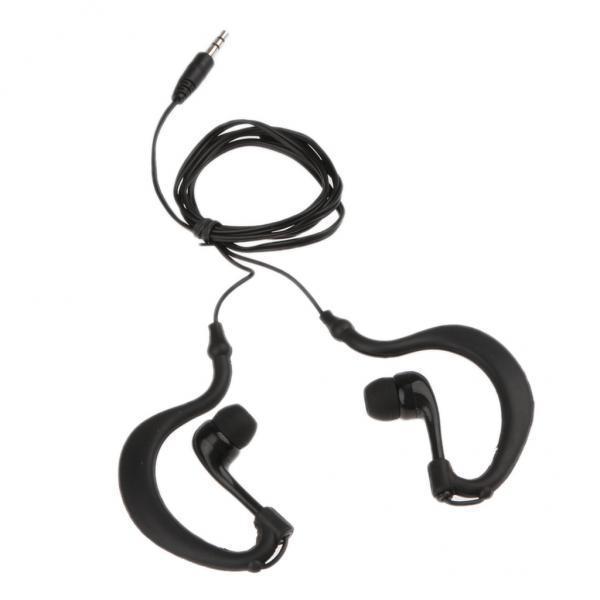 10X 3.5mm Earhook Sport Waterproof Earphone Headphone for iPod MP3 Player Black