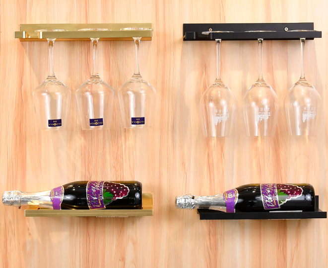 Giá Để Rượu Vang Quầy Bar Thanh Thẳng Nhôm Tĩnh Điện Cao Cấp - Hàng Nhập Khẩu