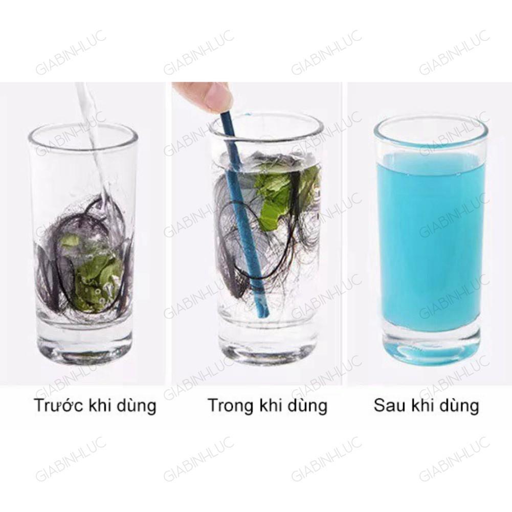 Bộ 12 Que Thông Tắc Đường Ống Nghẹt Bồn Rửa Chén Bát Tay Mặt Sani Sticks Tiện Lợi