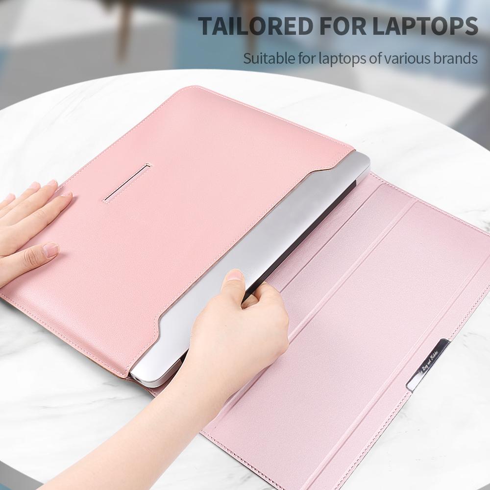 Laptop Chất Liệu Da Pu Cao Cấp Nữ Tay Dành Cho 13 14 15.4 15.6 17 Inch Chống Nước Laptop Cho Macbook Air Pro dell HP Lenovo ASUS
