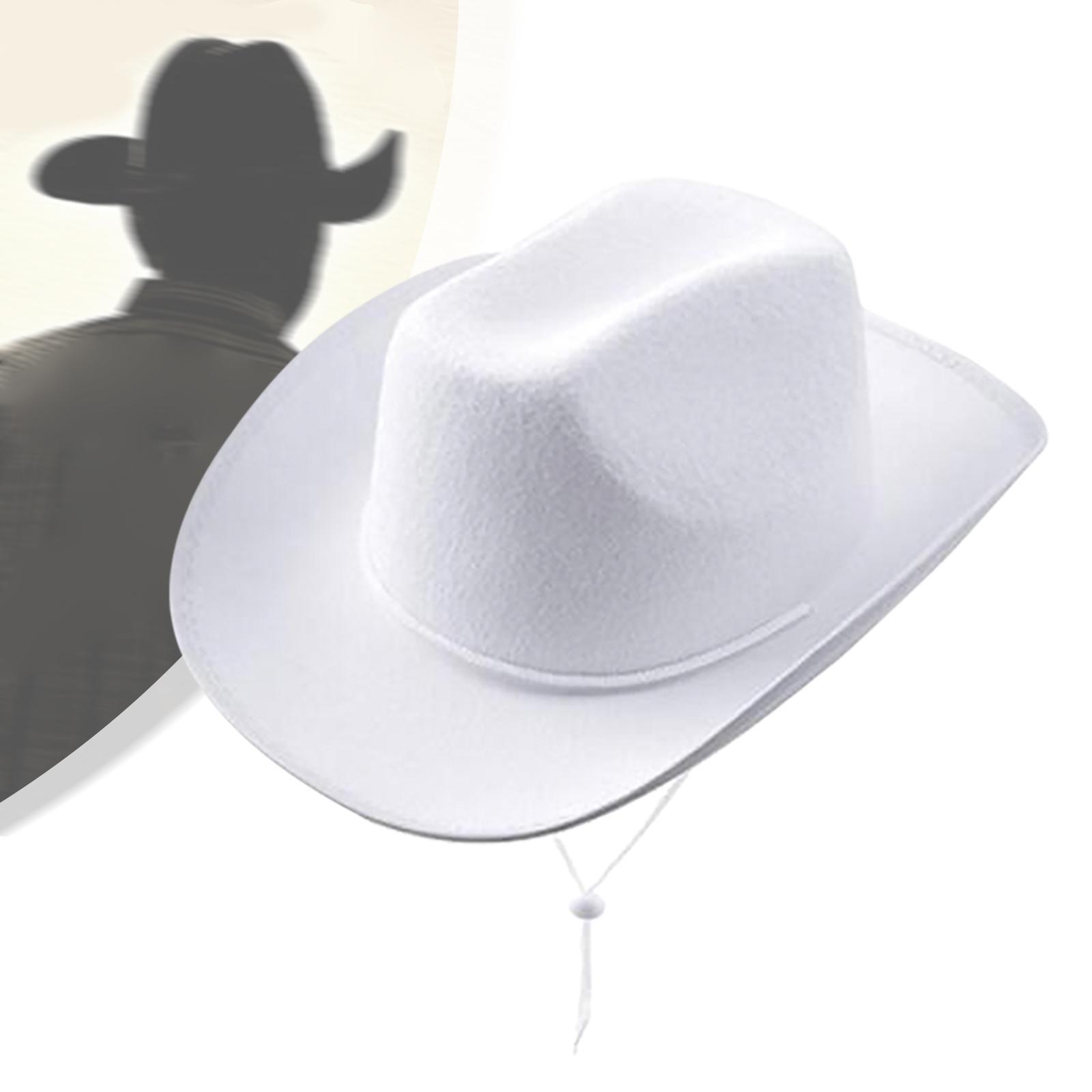 Cowgirl Hats Western Cowboy Hat Decorative Fashion Wide Brim Hat Jazz Hat for Wedding Music Festival Unisex Adults Performance Men Women