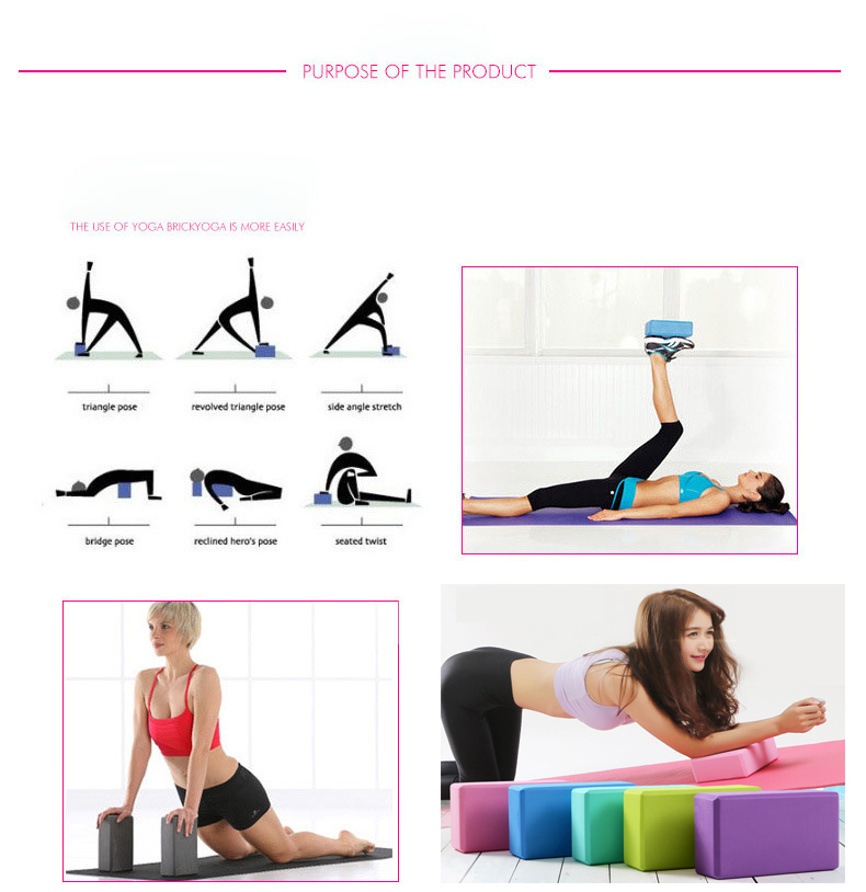 Combo 3 sảm phẩm tập Yoga hiệu quả tại nhà : 1 Vòng tập Yoga có gai masage 34x34x20cm chuyên dụng + 2 Gạch tập Yoga in hoa văn 240gr