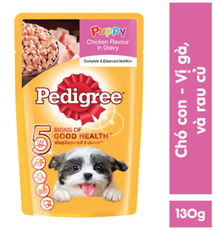 Pate Pedigree vị gà nấu sốt cho cún cưng