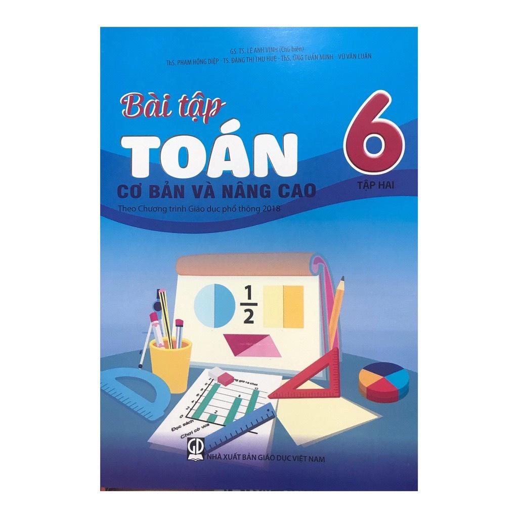 Sách - Combo Bài tập toán cơ bản và nâng cao 6 (Tập 1+Tập 2)