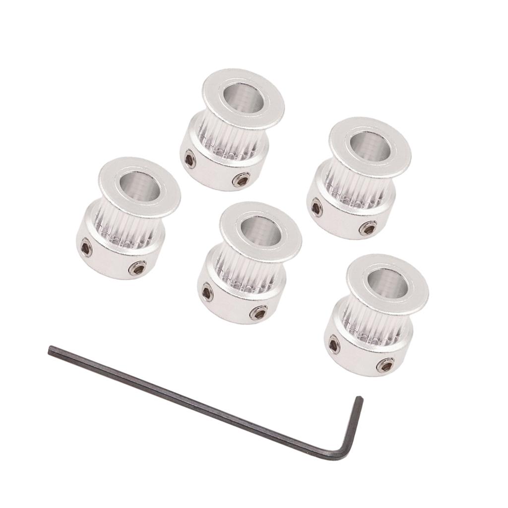 5 Cái GT2 16 Răng 5mm Vành đai Thời Gian Khoan Ròng Rọc Với Cờ Lê Cho Máy In 3D