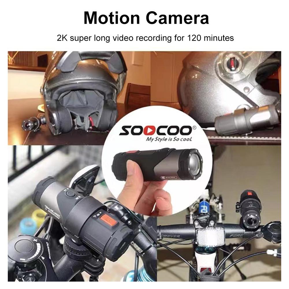 Xe Đạp Xe Máy Thể Thao Action Cam Chuyên Nghiệp Camera Thể Thao 4K Chống Nước 10M Chống Rung Cho Xe Đạp Mũ Bảo Hiểm Xe Đạp Quay Video