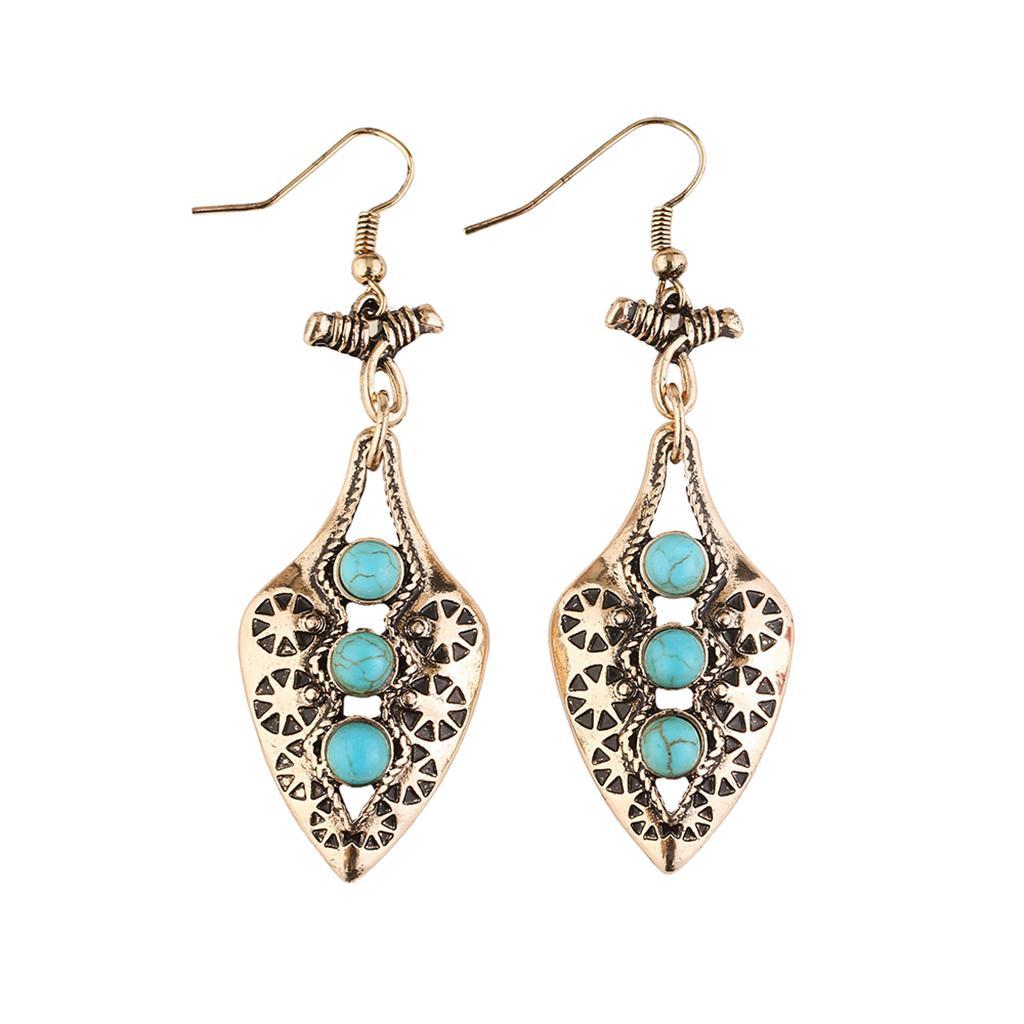 Vintage Charms Pendant Drop Earrings Women Dangle Earrings