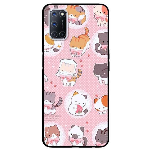 Ốp lưng dành cho Oppo A52 - A72 - A92 mẫu Họa Tiết Mèo Nơ
