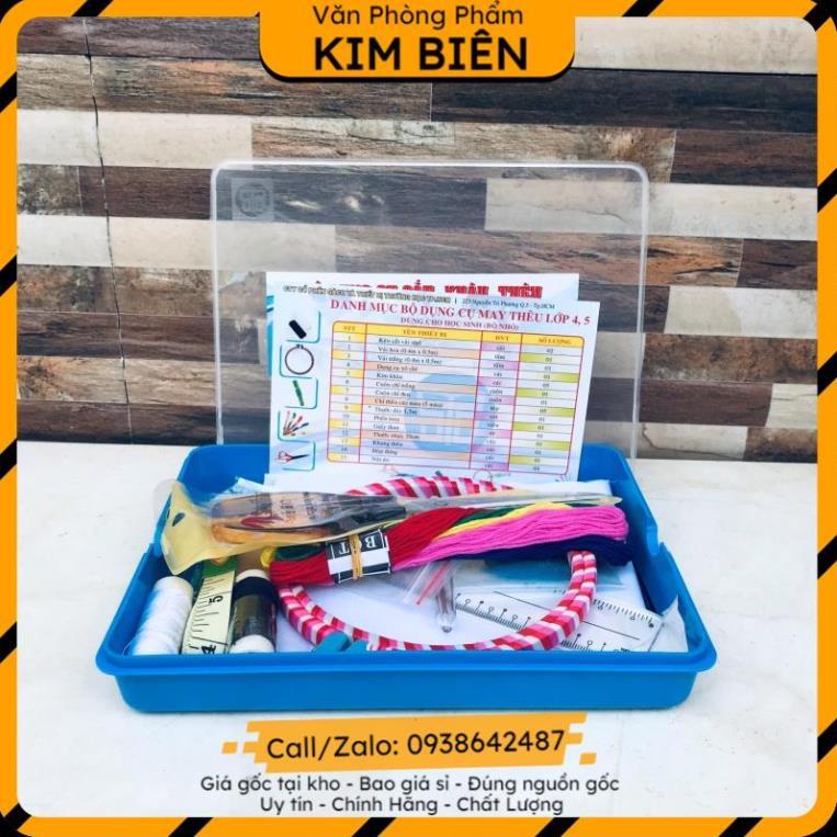 ️sỉ vpp,sẵn hàng️ Bộ dụng cụ cắt, khâu, thêu(bộ nhỏ) lớp 4-5 - VPP Kim Biên