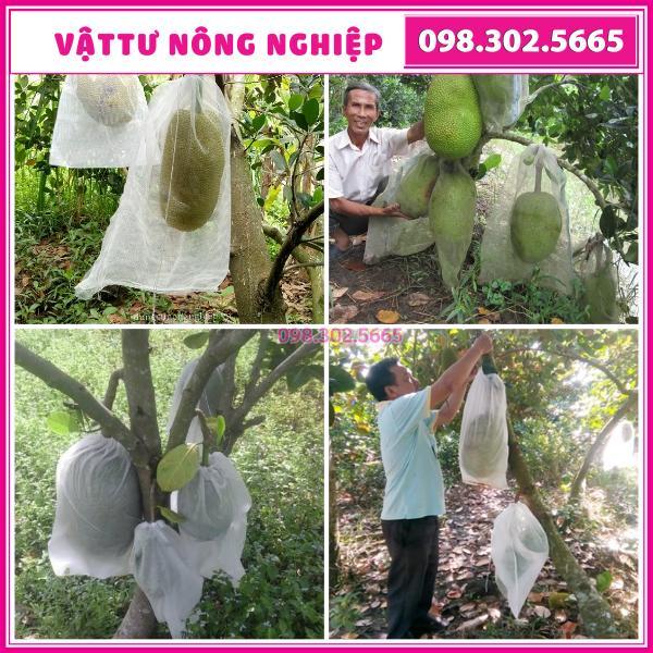 50 Túi Vải Lưới Bọc Mít kích thước 40x50cm Siêu Bền -Chống Ruồi, Chim, Côn Trùng Hút Chích, Chịu Nắng Mưa Qu