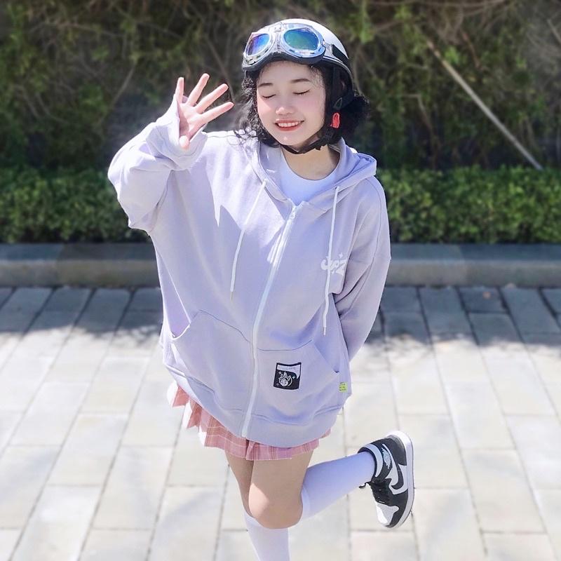 UPZ Áo Khoác Hoodie Dây Kéo Cơ Bản SS2