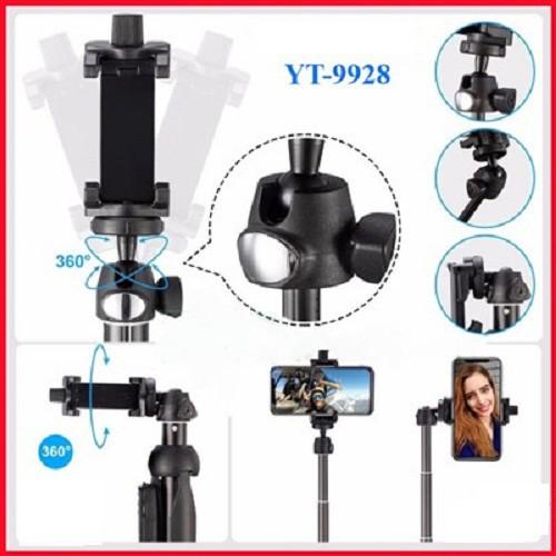 Gậy Tự Sướng Kiêm Tripod Đa Năng YT-9928 Có Remote Bluetooth - Gậy Chụp Hình Kiêm Tripod Chắc Chắn