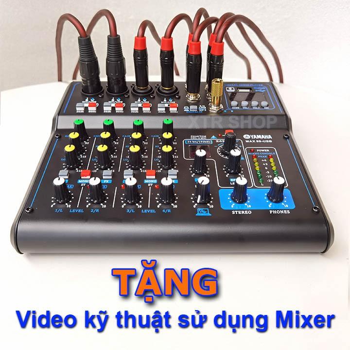 Mixer Yamaha Max 99 Karaoke, USB Bluetooth, 16 Hiệu Ứng Vang, Bàn Mixer Mẫu Mới 2021