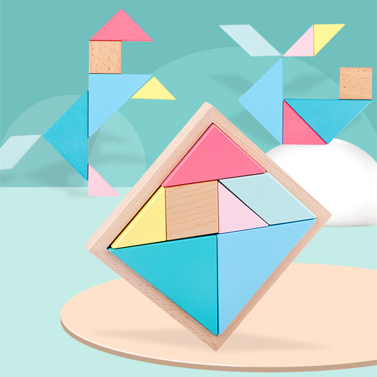 Bộ Xếp Hình Tangram 7 Miếng Thiết Kế Mới Nhất. Đồ Chơi Giáo Dục Sớm Phát Triển Tư Duy Cho Bé Từ 2 Tuổi ETED20NYN1663