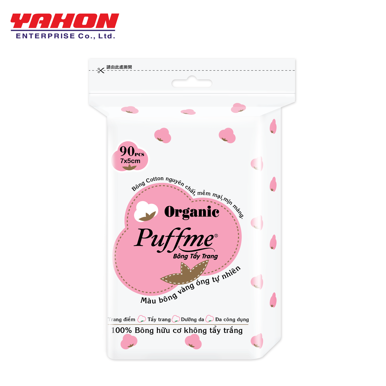 Bông Tẩy Trang Puffme Organic 90 miếng